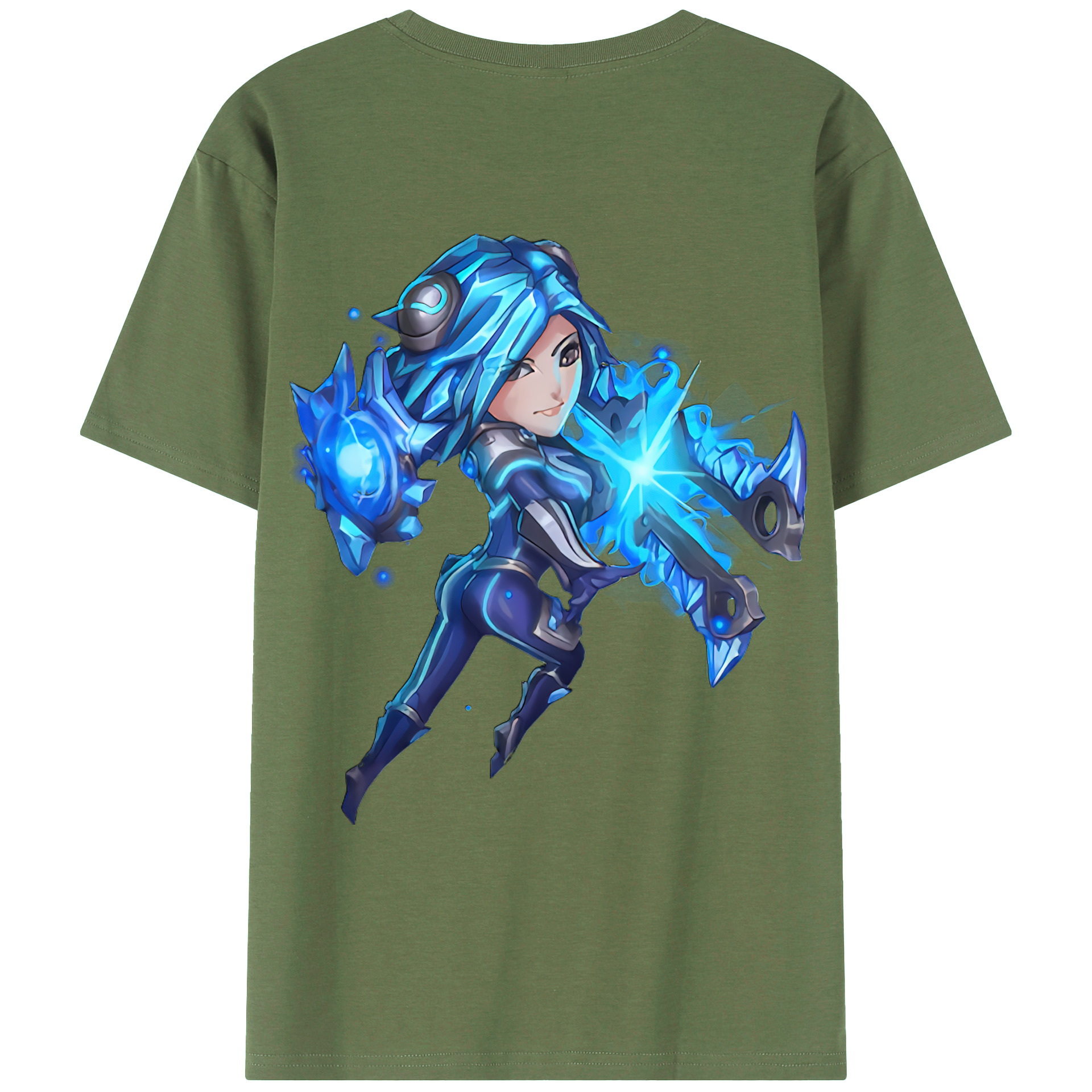（画像用） リーグ・オブ・レジェンド League of Legends LOL 綿100％ メンズ半袖Tシャツ（バックプリント） 通気性